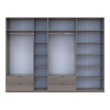 Kleiderschrank Doros Lukas Cannolo / Cannolo 3+4 Türen 315x50x240 (42005248)