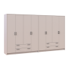 Kleiderschrank Doros Rondi Kaschmir 4+4 Türen 320x52x195 (42005626)