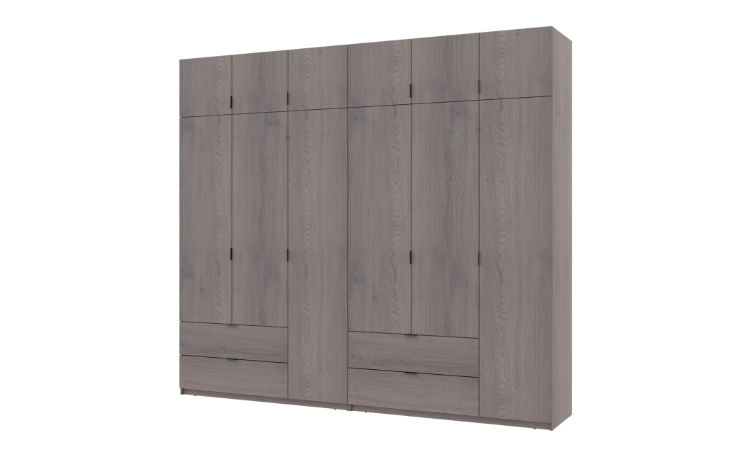 Kleiderschrank Doros Lukas Cannolo / Cannolo 3+3 Türen 270x50x240 (42005243)