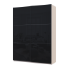 Kleiderschrank Doros G-Caiser Schiebetüren Kaschmir/Schwarz 2 Glas 2 Türen 180x60x240 (42005326)