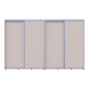 Kleiderschrank Doros Sigma Slim Schiebetüren Kaschmir 2+2 Türen 340x45x214.4 (42005614)