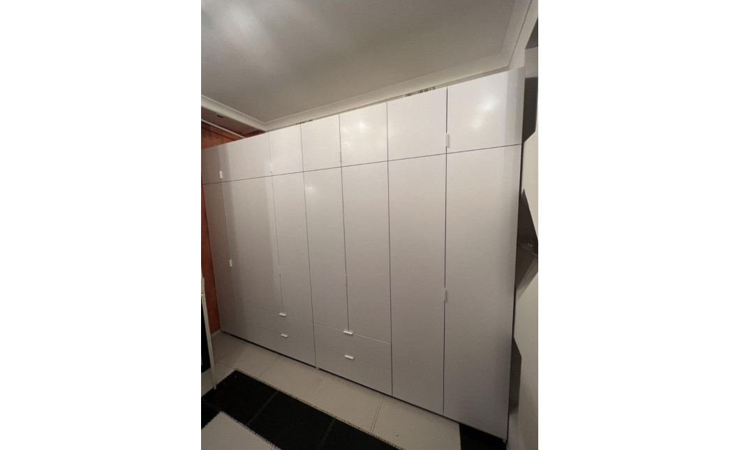 Kleiderschrank Doros Lukas mit Drehtüren Weiß 180x50x240 (80737069)