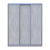Kleiderschrank Doros City Light Natti Luc Schiebetüren 3 Türen 225x60x225 (80736526)