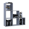 Regalsystem Doros Step 3x3 Grau offen 102,6x28,8x106,1 (41516178)