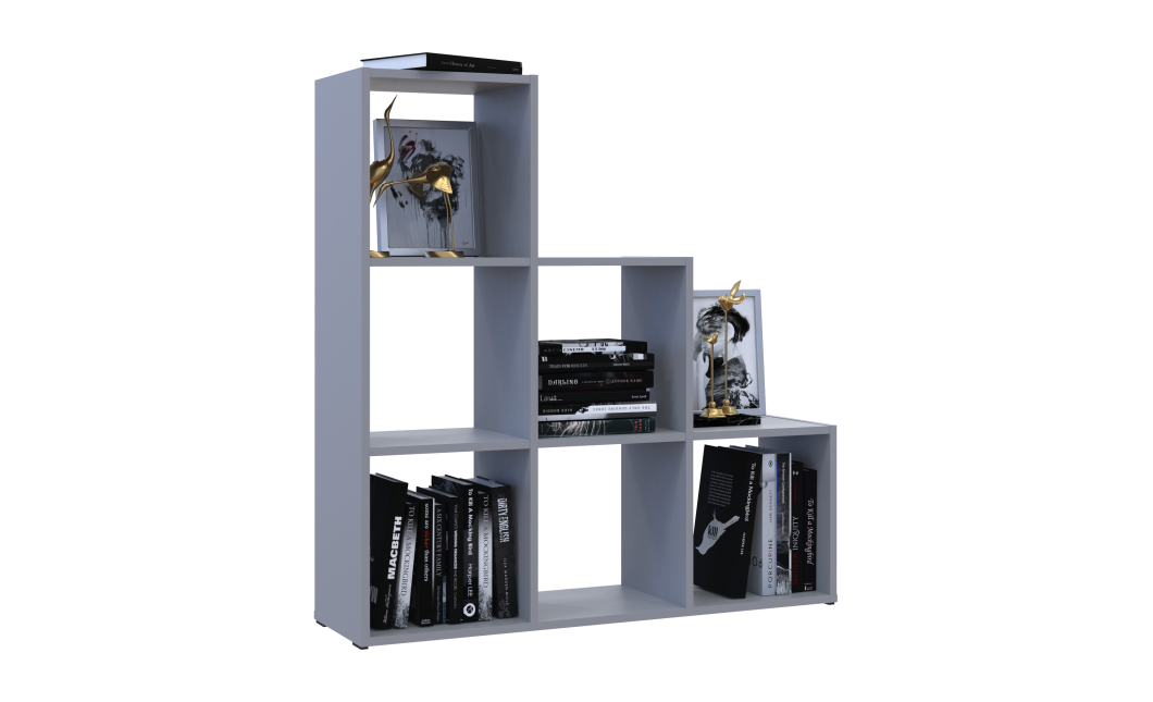 Regalsystem Doros Step 3x3 Grau offen 102,6x28,8x106,1 (41516178)