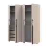 Kleiderschrank mit Schubladen Doros Kasper Kaschmir 2+2 Türen 180x48x204 (42005728)