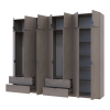 Kleiderschrank Doros Lukas Cannolo / Cannolo 3+4 Türen 295x50x240 (42005245)