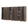 Kleiderschrank mit Regalen und Schubladen Doros Kasper Cremona Cannolo 3+3+3 Türen 405x48x204 (42005735)