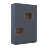 Kleiderschrank Doros Dale mit Drehtüren Anthrazit/Ewok Eiche 2 Türen 143,2x52x220 (42005337)