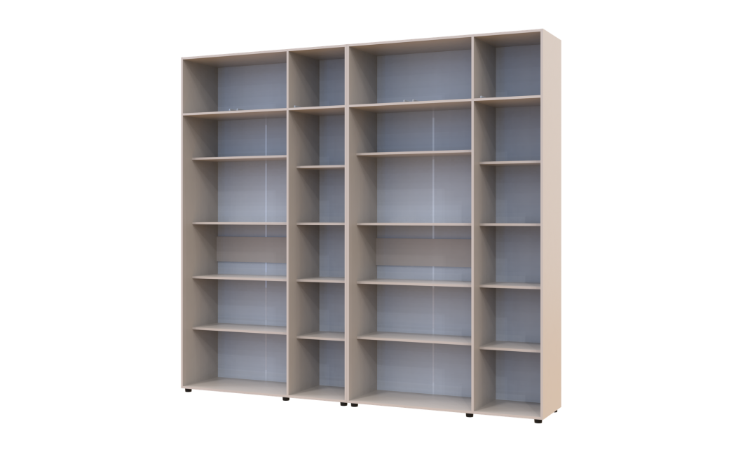 Kleiderschrank mit Regalen und Aufsatz Doros Kasper Kaschmir 3+3 Türen 270x48x245 (42005576)