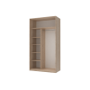 Kleiderschrank Doros City Light Schiebetüren Sonoma Eiche 2 Türen 120x60x225 (42002010)