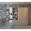 Kleiderschrank Doros Gelar Sonoma Eiche 3 Türen Säulenschrank 176,2x49,5x203,4 (42005181)