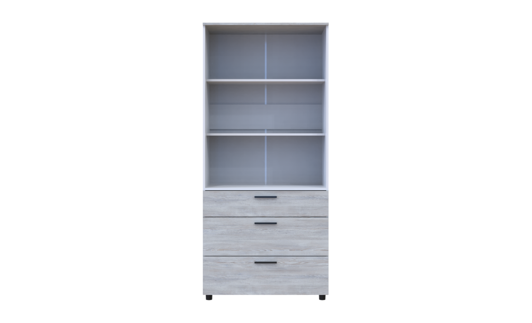 Kleiderschrank Doros Thorn Natti Kiefer/Weiß 2 Türen 3 Schubladen Böden 90x51,6x200 (44900462)