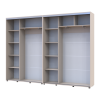 Kleiderschrank Doros Sigma Slim Schiebetüren Kaschmir 2+2 Türen 290x45x214.4 (42005604)