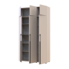 Kleiderschrank mit Regalen und Aufsatz Doros Kasper Kaschmir 3 Türen 135x48x245 (42005564)