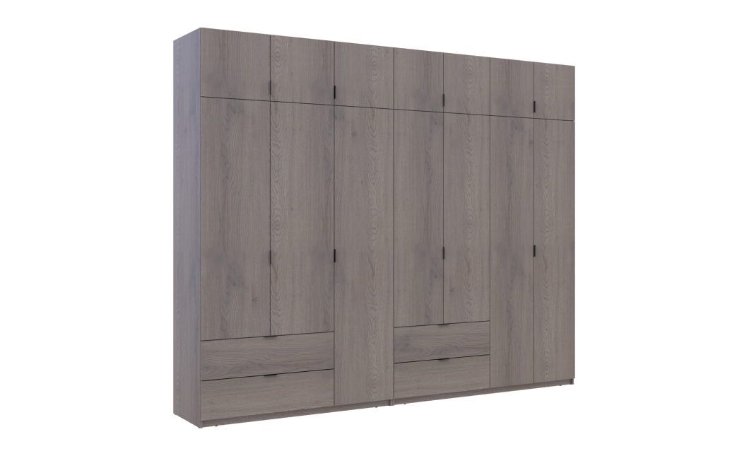 Kleiderschrank Doros Lukas Cannolo / Cannolo 3+4 Türen 295x50x240 (42005245)
