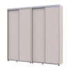 Kleiderschrank Doros Sigma Slim Schiebetüren Kaschmir 2+2 Türen 220x45x214.4 (42005590)