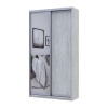 Kleiderschrank Doros City Light Natti Luc Schiebetüren mit Spiegel 120x45x225 (80736500)