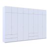 Kleiderschrank-Set Doros Lukas Weiß 4+4 Türen 360x50x240 (42005142)