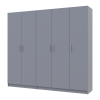 Kleiderschrank-Set Doros Promo Grau 2+3 Türen 225x48x204 (80737767)