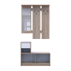 Flurmöbel Set Bela Sonoma Eiche/Weiß mit Spiegel 100x40x210 (44900410)