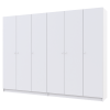 Kleiderschrank Doros Promo mit Drehtüren Weiß 3+3 Türen 270x48x204 (42005006)