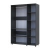 Kleiderschrank Doros Thorn Anthrazit 3 Türen Kleiderstange 135x51,6x200 (44900491)