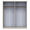 Kleiderschrank Doros Promo mit Drehtüren Kaschmir 2+2 Türen 180x48x204 (80737672)