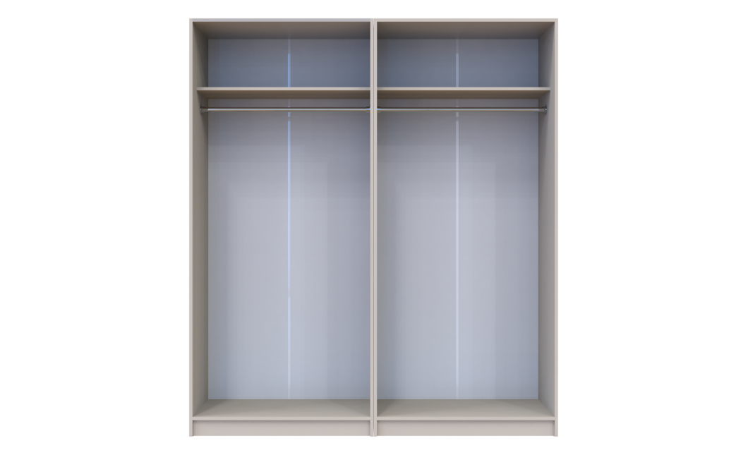 Kleiderschrank Doros Promo mit Drehtüren Kaschmir 2+2 Türen 180x48x204 (80737672)