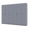 Kleiderschrank-Set Doros Promo Grau 3+3 Türen 270x48x204 (80737768)