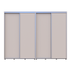 Kleiderschrank Doros Sigma Slim Schiebetüren Kaschmir 2+2 Türen 280x60x214.4 (42005603)
