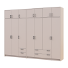 Kleiderschrank mit Aufsatz Doros Rondi Kaschmir 3+4 Türen 281x52x236 (42005636)