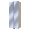 Kleiderschrank Set Doros Gelar Sonoma Eiche mit 2 Spiegeln 78x49,5x203,4 (42002165)