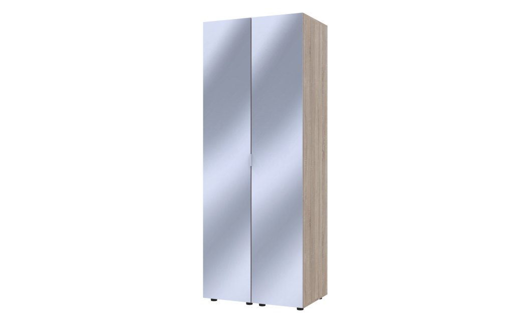 Kleiderschrank Set Doros Gelar Sonoma Eiche mit 2 Spiegeln 78x49,5x203,4 (42002165)