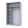 Kleiderschrank Doros City Light Natti Luc Schiebetüren mit Spiegel 120x60x225 (80736502)