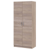 Kleiderschrank Doros Promo mit Drehtüren Sonoma Eiche mit Böden 2 Türen 90x48x204 (42005098)