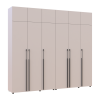 Kleiderschrank mit Schubladen, Regalen und Aufsatz Doros Kasper Kaschmir 3+3 Türen 270x48x245 (42005580)