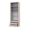 Kleiderschrank mit Schubladen und Aufsatz Doros Kasper Kaschmir 2 Türen 90x48x245 (42005538)