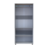 Kleiderschrank Doros Thorn Natti Kiefer/Grau 2 Türen Kleiderstange 90x51,6x200 (44900463)
