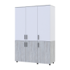 Kleiderschrank Doros Thorn Natti Kiefer/Weiß 3 Türen Kleiderstange 135x51,6x200 (44900507)