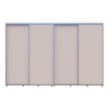 Kleiderschrank Doros Sigma Slim Schiebetüren Kaschmir 2+2 Türen 330x60x214.4 (42005613)