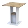 Esstisch Doros Koud Weiß / Artisan Eiche 70x70x74 (41510131)