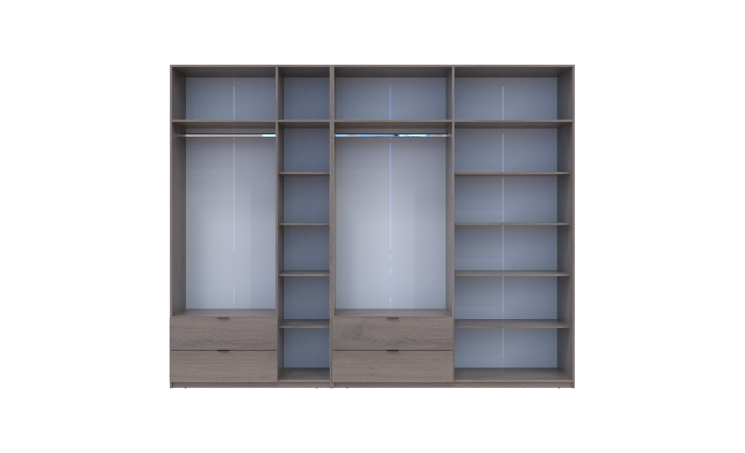 Kleiderschrank Doros Lukas Cannolo / Cannolo 3+4 Türen 300x50x240 (42005247)