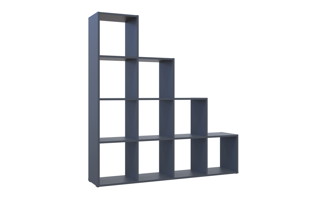 Regalsystem Doros Step 4x4 Graphitgrau offen 136,2x28,8x140,7 (41516167)