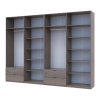 Kleiderschrank Doros Lukas Cannolo / Cannolo 4+4 Türen 320x50x240 (42005246)