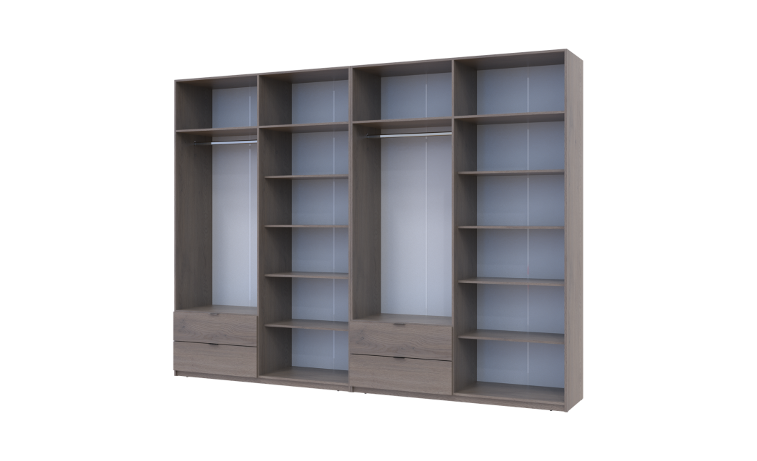 Kleiderschrank Doros Lukas Cannolo / Cannolo 4+4 Türen 320x50x240 (42005246)