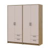 Kleiderschrank Doros Rondi Artisan Eiche/Kaschmir 2+2 Türen 164x52x195 (42005652)