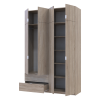 Kleiderschrank Doros Lukas mit Drehtüren Sonoma Eiche 160x50x240 (80737730)