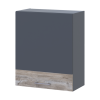 Leia Küche Doros M72_SZ60 Oberschrank rechts Graphitgrau Klondike Arbeitsplatte 60x31x72 (80359569.4)