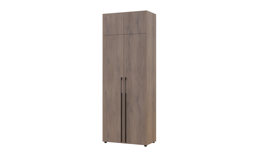 Kleiderschrank mit Aufsatz Doros Kasper Cremona Cannolo 2 Türen 90x50x245 (42005519)